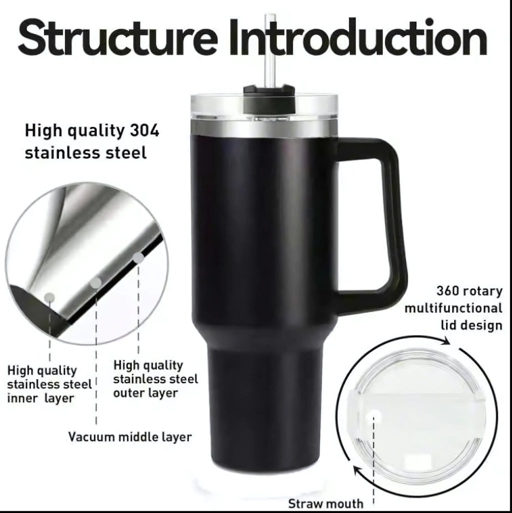 Call of Duty Ghost Simon Riley Stainless Steel Insulated Tumbler - 40Oz Handle Cup, 20Oz Coffee Travel Mug with Silicone Lid, Printed Task Force 141 Graphics, Gaming Gift for Fans, Insulation