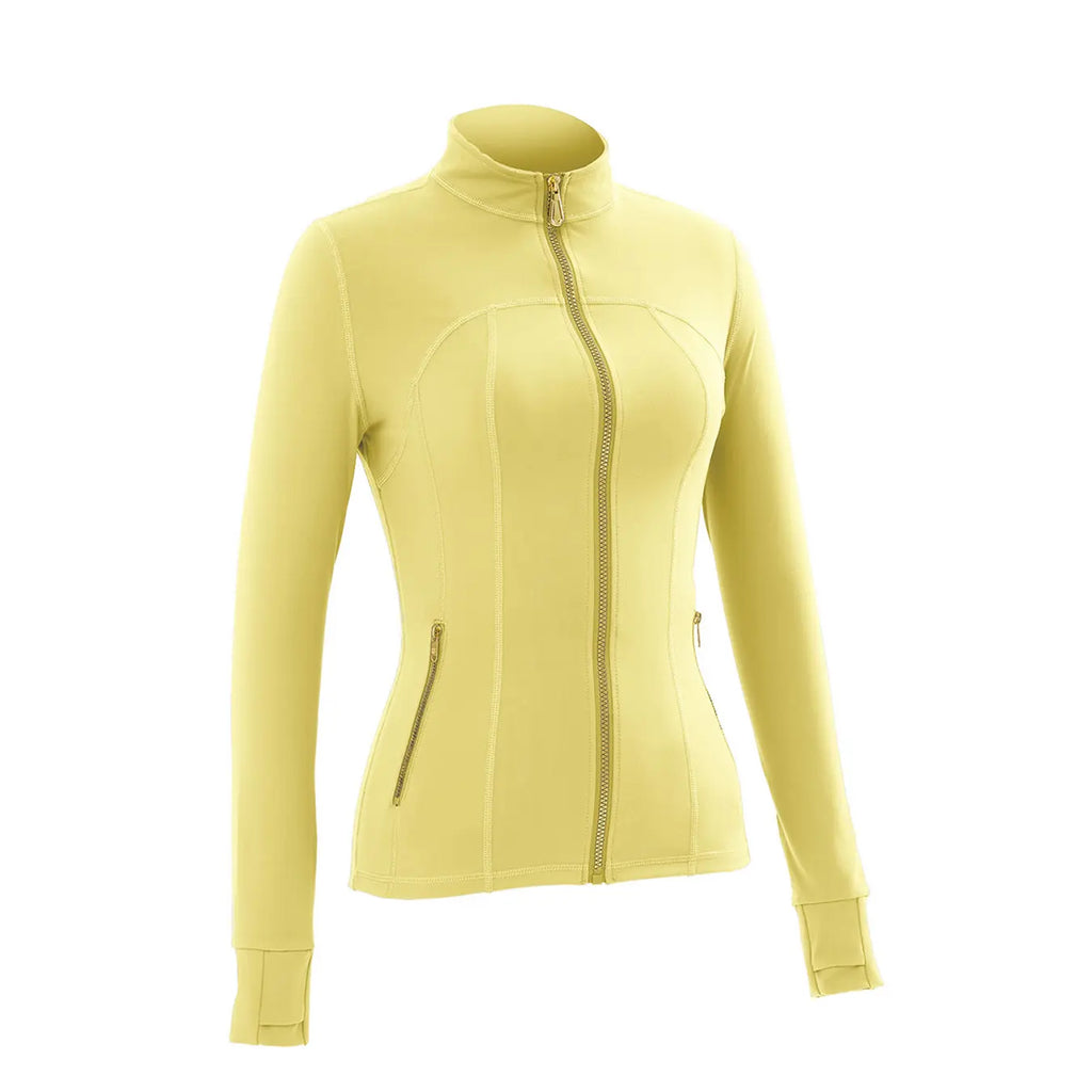 Women'S Full-Zip Slim Yoga Jacket - Sportswear with Thumb Holes, Zipper Pockets for Fitness Workouts Backtoschool,Back to School,Back to School Haul