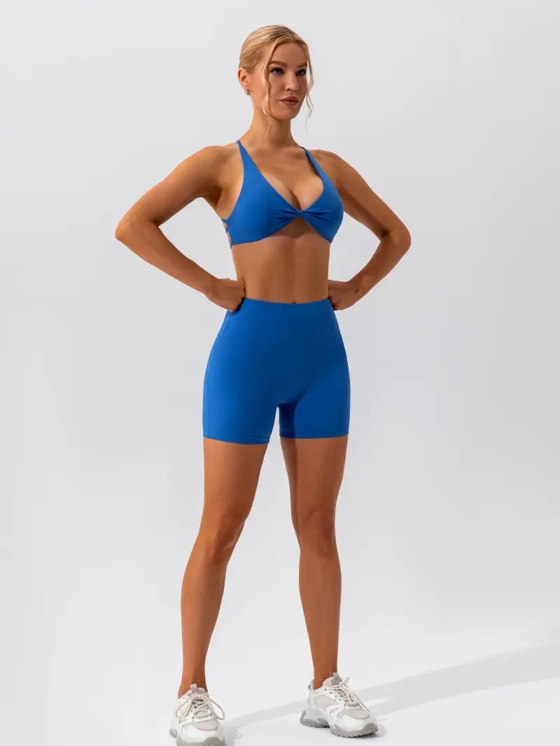 Summervibes Women'S Wire Free Seamless Cross Back Sports Bra Nude, 75% Polyamide Blend, Quick Dry, Lightweight, Compression, anti Odour, Comfortable Activewear Brassiere for Yoga, Running All Seasons Daily Wear with Edgy Design & Real Support, Sports