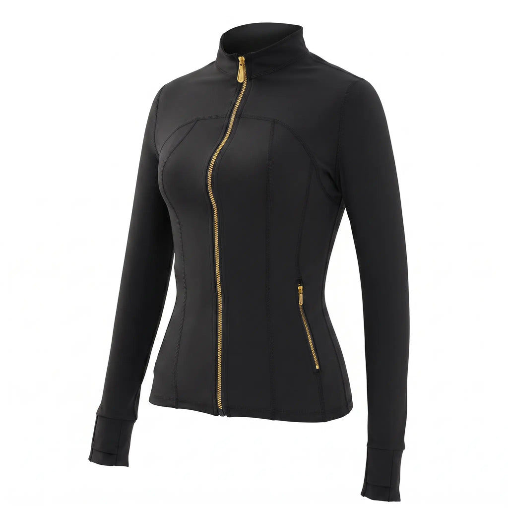 Women'S Full-Zip Slim Yoga Jacket - Sportswear with Thumb Holes, Zipper Pockets for Fitness Workouts Backtoschool,Back to School,Back to School Haul