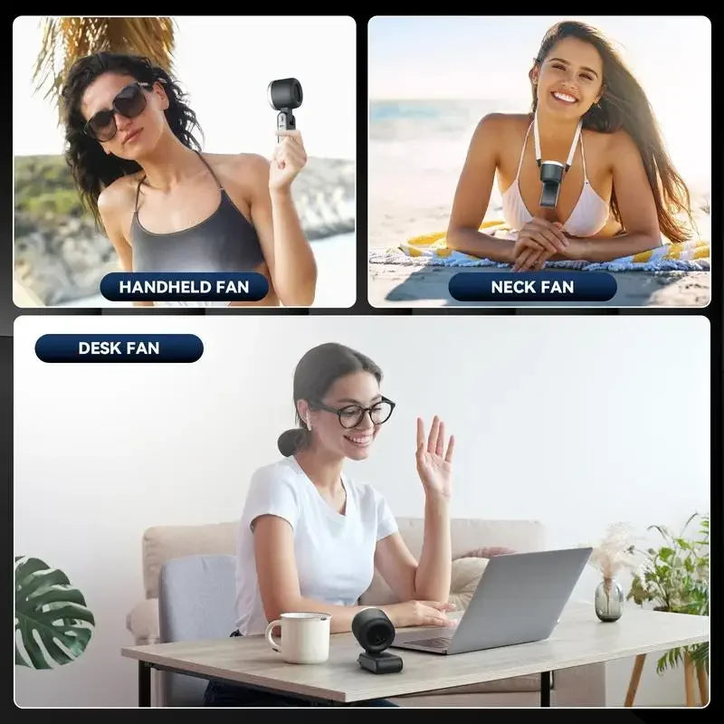 2025 Popular Portable Handheld Turbo Fan, 5 Gear Wind Hand Fan, Handheld Fan, Portable Mini Hand Fans, USB Rechargeable Turbo Fa