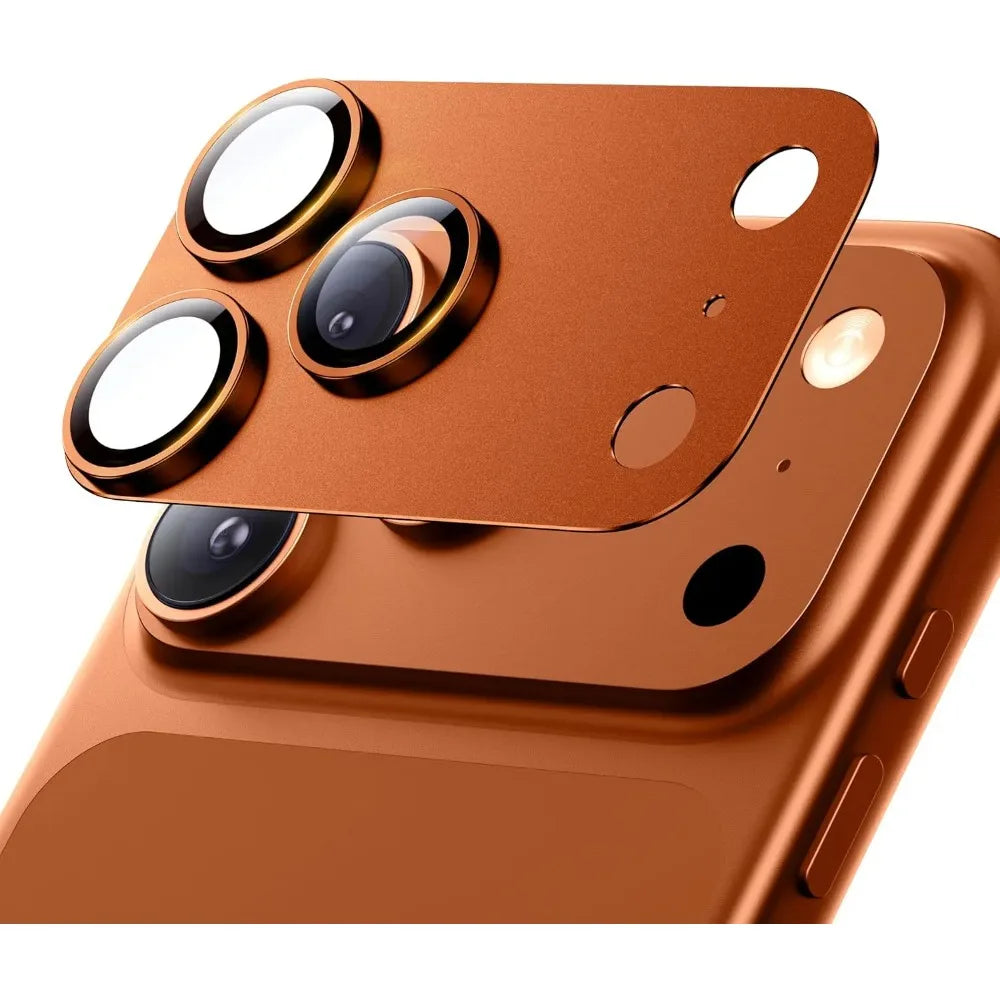 For IPhone 17 Pro Max 17 Air Camera Lens Protect Strong Adsorption Metal 9H + Tempered Glass Camera Screen Full Protection Cover