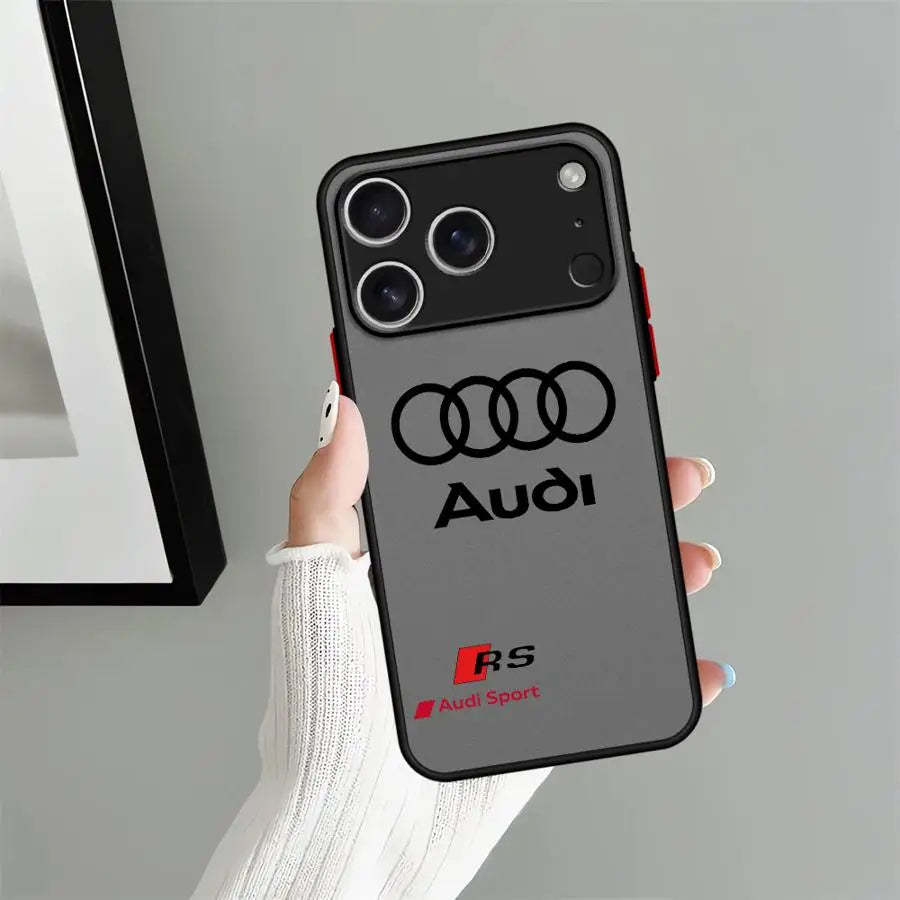 Case for iPhone 17 Pro Max Air 7 8 SE XS XR 13 Mini 12 15 11 14 16 Plus Funda Back Phone Cover Sports Car A-A-udiS
