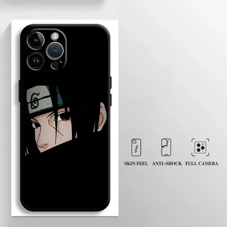 Black Soft Phone Cover Case for iPhone 17Air XR XS Max 13 12 11 17 Pro Max 15 16 14 Plus 7 8 Handsome Hitachi Art