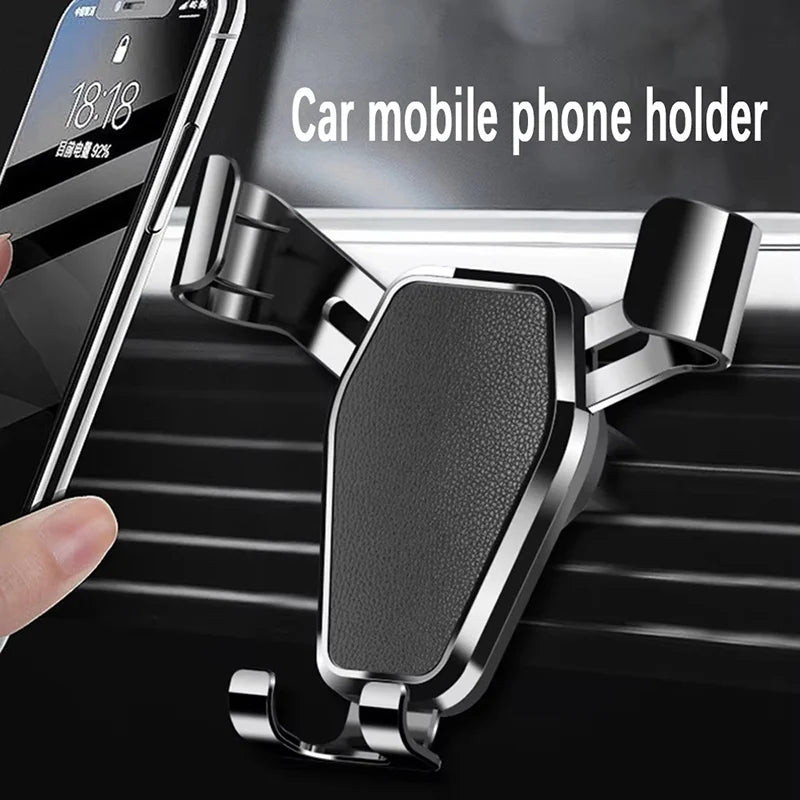 Car Air Vent Phone Holder Stand Gravity Clip Mount Smartphone Navigation Bracket For iPhone Xiaomi Huawei Realme Stable Driving