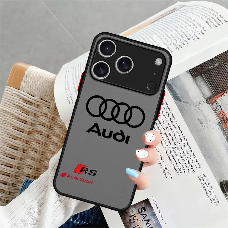 Case for iPhone 17 Pro Max Air 7 8 SE XS XR 13 Mini 12 15 11 14 16 Plus Funda Back Phone Cover Sports Car A-A-udiS