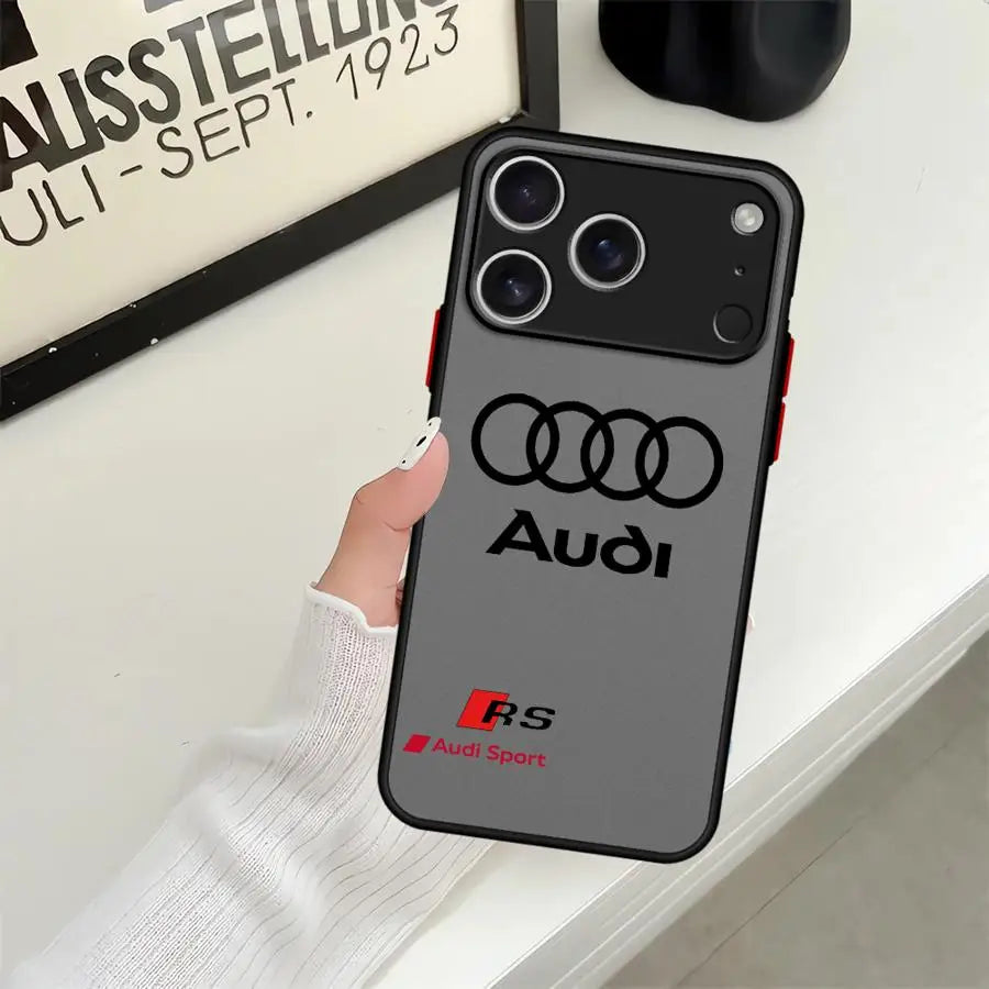 Case for iPhone 17 Pro Max Air 7 8 SE XS XR 13 Mini 12 15 11 14 16 Plus Funda Back Phone Cover Sports Car A-A-udiS
