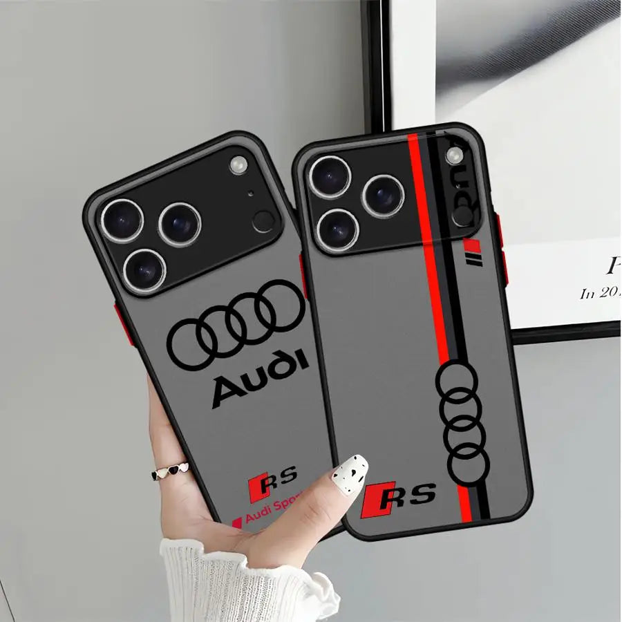 Case for iPhone 17 Pro Max Air 7 8 SE XS XR 13 Mini 12 15 11 14 16 Plus Funda Back Phone Cover Sports Car A-A-udiS