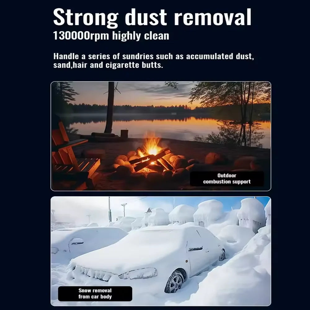 160000 RPM Turbo Air Duster - Powerful Cordless Electric Blower & Cleaning Tool
