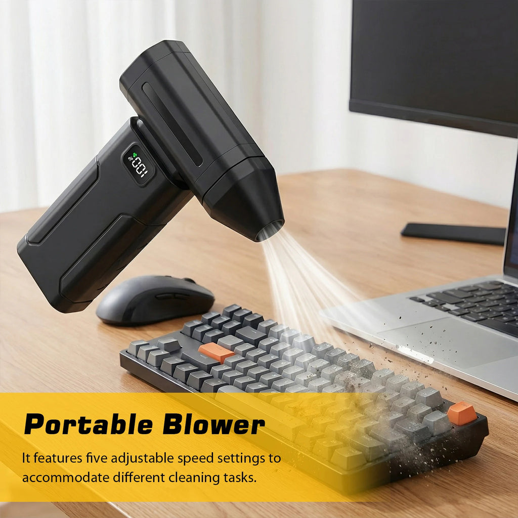 150000RPM X8 Powerful Air Blower Brushless With Light 5 Gear Powerful Air Duster Cleaning Air Duster Blower Air Puissant Tool