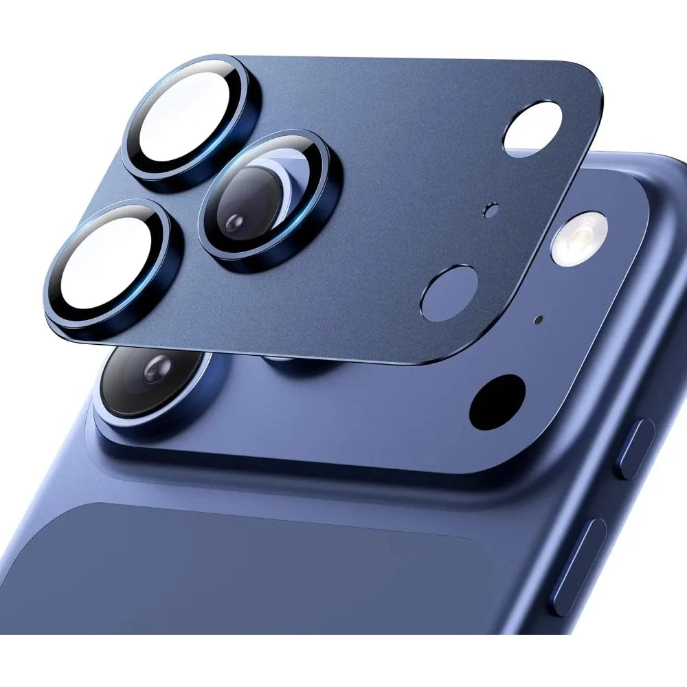 For IPhone 17 Pro Max 17 Air Camera Lens Protect Strong Adsorption Metal 9H + Tempered Glass Camera Screen Full Protection Cover