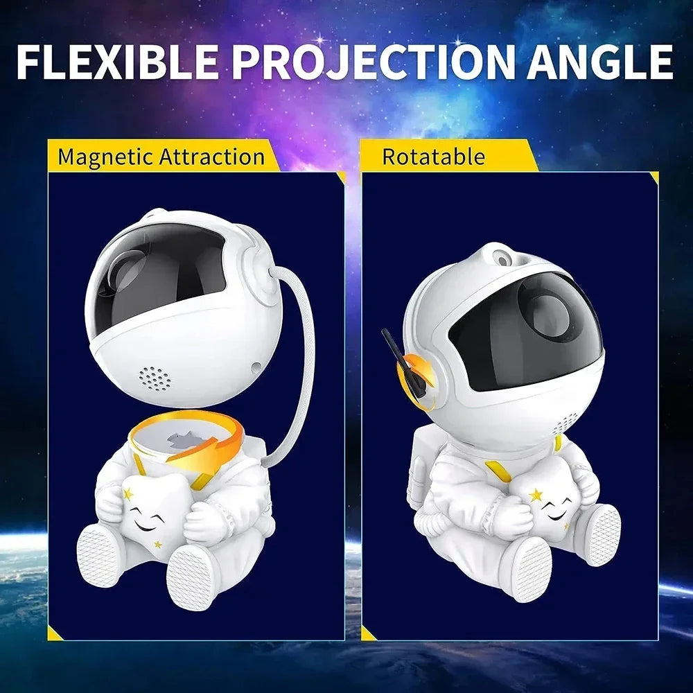Astronaut Galaxy Projector Star Projector Galaxy Night Light Space Buddy Projector with Nebula Remote Control for Bedroom home