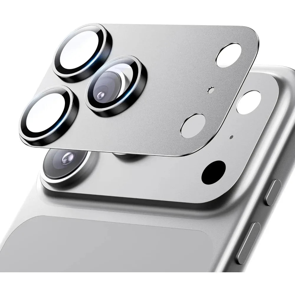For IPhone 17 Pro Max 17 Air Camera Lens Protect Strong Adsorption Metal 9H + Tempered Glass Camera Screen Full Protection Cover