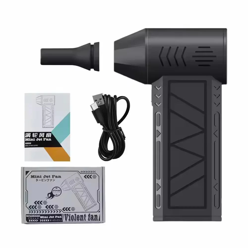 160000 RPM Turbo Air Duster - Powerful Cordless Electric Blower & Cleaning Tool
