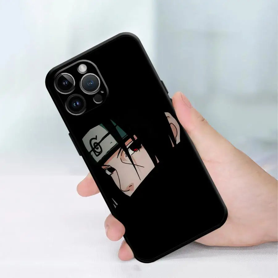 Black Soft Phone Cover Case for iPhone 17Air XR XS Max 13 12 11 17 Pro Max 15 16 14 Plus 7 8 Handsome Hitachi Art