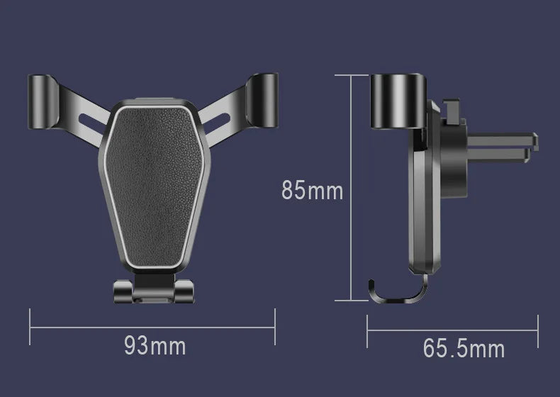 Car Air Vent Phone Holder Stand Gravity Clip Mount Smartphone Navigation Bracket For iPhone Xiaomi Huawei Realme Stable Driving
