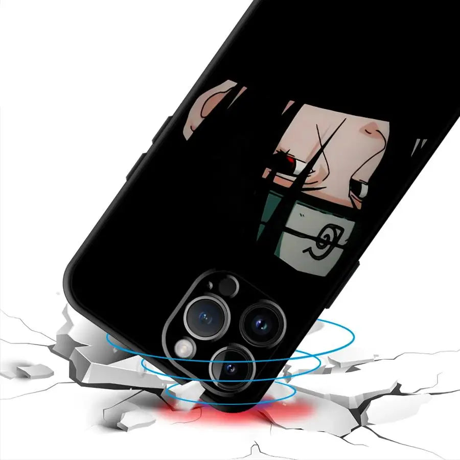 Black Soft Phone Cover Case for iPhone 17Air XR XS Max 13 12 11 17 Pro Max 15 16 14 Plus 7 8 Handsome Hitachi Art