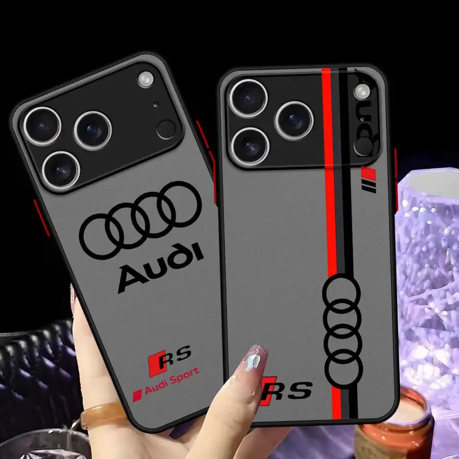 Case for iPhone 17 Pro Max Air 7 8 SE XS XR 13 Mini 12 15 11 14 16 Plus Funda Back Phone Cover Sports Car A-A-udiS