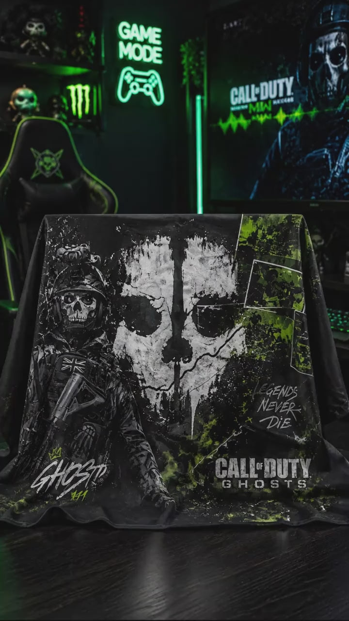 Call of Duty Ghost Simon Riley Stainless Steel Insulated Tumbler - 40Oz Handle Cup, 20Oz Coffee Travel Mug with Silicone Lid, Printed Task Force 141 Graphics, Gaming Gift for Fans, Insulation